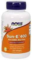 NOW Supplements, Sun-E 400 IU with d-alpha Tocopherol from Non-GMO Sunflower Oil, 120 Softgels