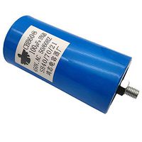 ALLMOST CBB60 Run Capacitor 120uF 120 MFD 250VAC 250V AC 450V AC Blue UL Listed W/Fixing Stud