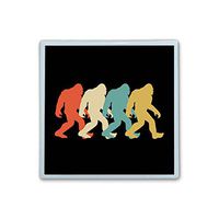 XIANN Care Contact Lens Box Holder Container Case Storage Eyecare Kit - Bigfoot Silhouette Retro Pop Art