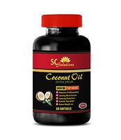 Coconut softgels - Extra Virgin Coconut Oil 3000 MG - Weight Loss Supplement - 1 Bottle 60 softgels