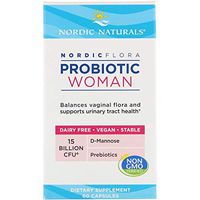Nordic Naturals Flora Probiotic Woman - Supports Urinary Tract Health, with Additional Support for Women's Health, 60 Vegan Soft Gels