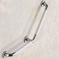GT.S Grab Bar/Bathroom Grab Rails/Wall Mounted Anti-Slip Safety Support Rail Eiderly，304 Stainless Steel，Bathtub Bathroom Toilet Anti-Slip Disabled Elderly Handrail (49cmx49cm) (Color : White)