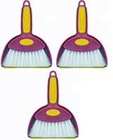 Cadet Home Solutions Broom Mini Hand Whisk and Snap-on Dustpan Set (3, Small)