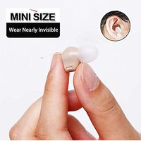 Mini Sound Amplifier，Hearing Ampilifier，Noise Reduction, Enhanced Speech, Easy to Hide and Comfortable to wear, for Adults and Seniors Left and Right Ears (3-Year Warranty)