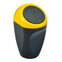 HOUSWEETY Mini Home Office Auto Car Vehicle Garbage Can, Black