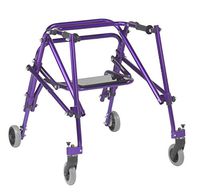 Inspired by Drive Nimbo 2G Lightweight Posterior Walker with Seat, Wizard Purple, Medium