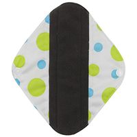 TONSEE Reusable Sanitary Pads for Women, Washable Menstrual Pad (S: 17.5 * 21cm, Green #01)