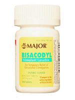 Major Bisacodyl Stimulant Laxative Tablets, 100 ct