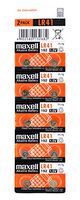 Maxell Batteries LR41 (192&Comma; AG3) Alkaline Button Size Battery&Comma; On Tear Strip(Counts 10)