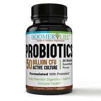 Fast Acting Gut Digestion Relief Probiotic 50 Billion CFU formulated for Seniors Men and Women