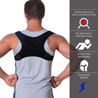 Posture Corrector for Men and Women - Adjustable Upper Back Brace for Clavicle Support and Relieve Neck, Back and Shoulder Pain(Universal)
