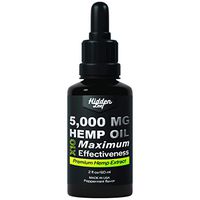 Hemp Oil 5000mg : Hemp Oil for Pain : Stress Relief, Anxiety, Mood Support, Healthy Sleep, Skin Care (5000mg, 83mg per Serving x 60 Servings) : HiddenLeaf