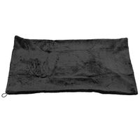 USB Electric Heating Pad Neck Shoulder Knee, Winter Warm Velvet Heated Electric Shawl Blanket for Reading, Watching TV, Working(Black)