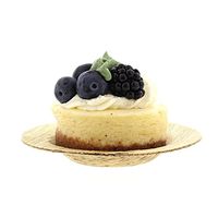 CiboWares Premium 3.5 Inch Bamboo Leaf Cocktail Plate Round, Eco-Friendly and Disposable for Home and Catering, Package of 50