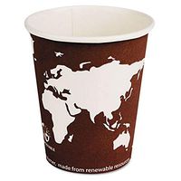 ECPEPBHC8WA - ECO-PRODUCTS,INC. World Art Renewable Resource Compostable Hot Drink Cups, 8 Oz, Plum