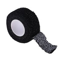 D DOLITY 5m 24mm Finger Grip Tape for Athletic Sports Golf Golfer Training Aid - Strong Self Adhesive, Elastic & Durable - Black
