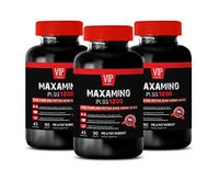 Muscle Growth Builder - MAXAMINO Plus 1200 for Men - Free Form and PEPTIDE Bond Amino ACIDS - PRE and Post Workout - 8 Essential Amino acids - 3 Bottles (270 Tablets)