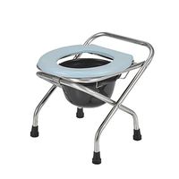 Folding Toilet, Portable Toilet Seat, Height Adjustable Potty, Suitable for Camping, Hiking, Tourism, Construction Sites - Bottom Skid db