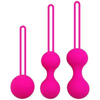 Kegel Balls Exercise Weight for Women Bladder Control Pelvic Floor Exercises Tightening, Silicone Ben Wa Balls Pelvic Weights Training Set for Beginners (3-Piece Set)