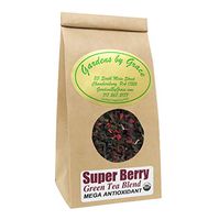 Superfood Berry Green Tea for Weight loss, Belly Fat, Bloating, Detox, Energy, Water Retention and Good Health, Organic, Loose Leaf, 2 ounces