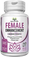 Natural Female Enhancement Pills, Libido Booster for Women, Increase Stamina & Energy, Relieve Menapause Symptoms, Prevent Vaginal Dryness, Boost Sex Drive, Organic & Safe 90 Veg Capsules
