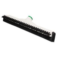 Sanitary Brush w/Squeegee, 18" Brush, Moss Handle