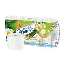 Silky & Smooth 3-Ply Toilet Paper, Soft Toilet Tissue Skin-Friendly Strong and Highly Absorbent Hand Towels (8 Rolls) White