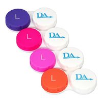 4 x Contact Lens Cases ~ Colour Coded L&R Soaking Storage Cases (Pinks)