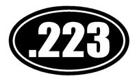 32 & Willys .223 Oval Premium Decal 5 inch White | 223 | M16 | AR15 | Seven Eleven |Sig | Glock | Rifle | Patriot | Military| Hunting | Sniper | Firearm | car Truck Van Laptop MacBook Bumper Sticker