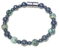 HIGHPOWER Magnetic Hematite/Turquoise Bracelet for Pain Relief and Weight Loss (7.75 Inch)