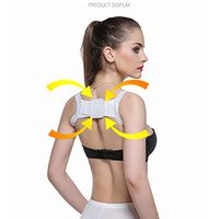 Back Posture Corrector for Women Back Pain Relief Posture Brace Support for Slouching Back Shoulder Correction (Black)