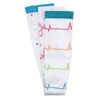 Nurse Mates Women's 12-14Mmhg Compression Socks 3 Pack White Medical