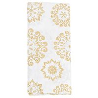 JAM PAPER Design Tissue Paper - Glitter Gold Mandalas - 4/Pack