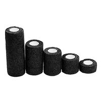 ACHICOO 5cmx4.5m Non-Woven Fabric Self-Sticking Sports Tape Volleyball Finger Guard Basketball Ankle Knee Guard Bandage Black 5cm4.5m Outdoor