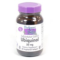 Bundle - 2 Items: 1 Bottle of Ubiquinol Cellularactive Coq10 50 Mg by Bluebonnet - 60 Softgels and 1 VDC Pill Box