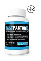 TestFactorX Free Testosterone Boosting Formula for to Help Men Improve Boost Their Testosterone, Strength Energy Performance and Focus Pack 4
