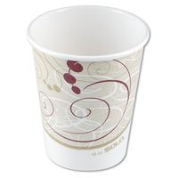 Solo 376SMSYM Symphony Design Single Sided Poly Coated Paper Hot Cup, 6 oz Capacity, Case of 100