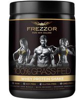 FREZZOR 100% Grass-Fed Whey Protein Shake, Made in New Zealand, Chocolate Cacao, Keto Friendly, 24 Superfoods, 29g Protein, 22g BCAAs, GMO-Free, rBGH-Free, No Added Sugar, No Preservatives, 600 Grams