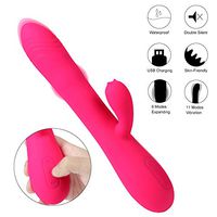 Thrusting Vibrating Realistic-D'îldɔ Wireless Rechargeable Waterproof Women Vibrartor Adult Toy, Pink