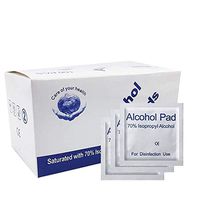 Alcohol Pads, 400Pcs Alcohol Prep Pads Wipes, Individually Wrapped Alcohol Wipes Pack for Smartphone & Portable Devices Cleaning, Thick Alcohol Swabs Myopia Lens Wipes, 70% Alcohol Cotton Pads
