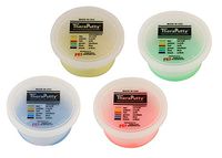 TheraPutty Standard Exercise Putty Yellow - X-Soft, Red - Soft, Green - Medium, Blue - Firm 3 OZ Each - Bundle