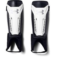 Under Armour Boy's Challenge Shinguards White (101)/Silver Large