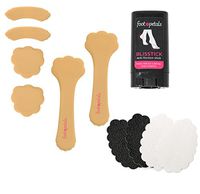 Foot Petals Triple Threat Slip Stopper Kit: Blisstick, 1 Pair of Tip Toes, 1 Pair of Heavenly Heelz, 1 Pair of Killer Kushionz & Sole Stopperz with a Shoe Bag