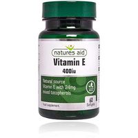 Natures Aid Vitamin E 400iu Natural Form 60 Softgels - 6 Pack