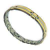 Womens Stainless Steel Magnetic Golf Link Bracelet 7.0"