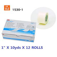 Micropore Paper Tape 1530-0, 1530-1, 1530-2/0.5", 1", 2" (White Color) (12)