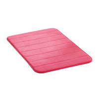 TbpersicwT Home bedroom carpet door mat, Thick Coral Fleece Sponge Bathroom Living Room Chair Mat Carpet Non-slip Rug - Rose Red 4060cm