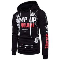 NEARTIME Men Sports Coat, Fashion 2018 Men's Long Sleeve Hoodie Jacket Letter Printed Hooded Sweatshirt