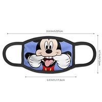 Lxjjj Fashion Mickey Mouse Dustproof Washable Reusable Mouth Cover Germ Protective Safety Mouth Guard Anti Dust Half Face Guard Unisex