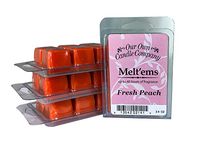 Our Own Candle Company Premium Wax Melt, Fresh Peach, 6 Cubes, 2.4 oz (4 Pack)